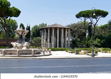 The Temple Of Vesta Virgins In Rome Italy