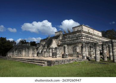 Temple of the Warriors in Chichen Itza complex, Yucatan, Mexico