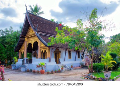 The Temple Of Wat Choum Khong Sourintharame, Luang Prabang, Laos