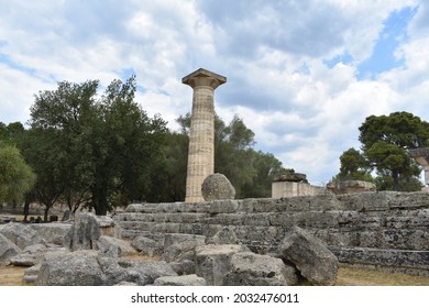 
Temple Of Zeus At The Site Of Olympia In Greece