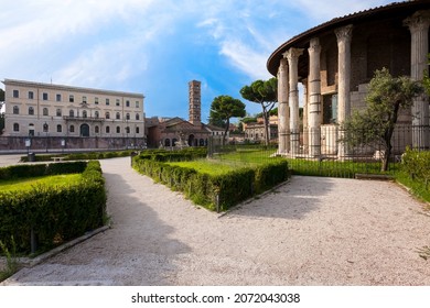 Temples Of Forum Boarium In Rome