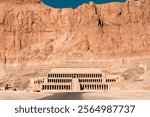 Temply of Queen Hatshepsut carved into the side of a canyon in the valley of the kings