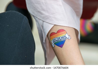 gay pride flag tattoo