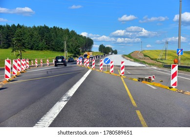 Temporary Traffic Regulation From Carrying Out Road Works Or Activity On The Public Highway. Roadway Work Zone Safety. Construction And Development Projects On Roads And Highways