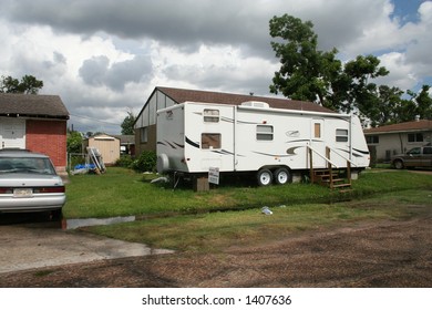 Temporary Trailer As Kitchen