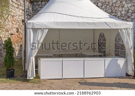 Similar – beer tent in preparation