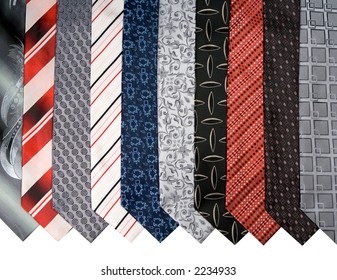 Ten Cravats On White Background Stock Photo 2234933 | Shutterstock