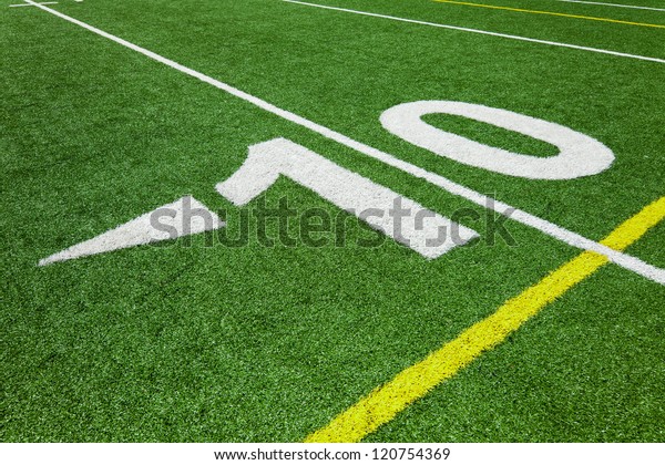 Ten yard line -
football