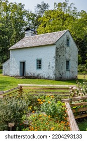 Tenant House and Garden, Hopewell Furnace National Historic Site, Pennsylvania USA, Elverson, Pennsylvania - Shutterstock ID 2204293133
