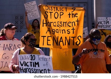 Tenant Rights Activists Hold A News Conference In Los Angeles, June 9, 2021, To Urge The City Council To Approve An Anti-harassment Ordinance With Amendments To Ensure Enforcement. 