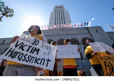 Tenant Rights Activists Hold A News Conference In Los Angeles, June 9, 2021, To Urge The City Council To Approve An Anti-harassment Ordinance With Amendments To Ensure Enforcement. 