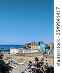 Tenby, Wales, harbour, coastline, Blue skies