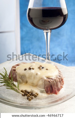 tenderloin with roquefort sauce
