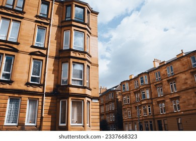 Tenement building the historic suburb of Dennistoun, in the East End of Glasgow