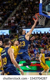 Tenerife, Italy, October 27 2019 Tornike Shengelia (saski Baskonia) Va On Shot During Iberostar Tenerife Vs Saski Baskonia Iternational Basketball Teams