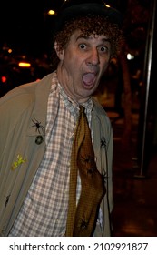 Tenerife, Spain; February 18 2015:
Man Dressed As Harpo, One Of The Famous Marx Brothers At The Santa Cruz De Tenerife Carnival