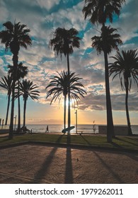 Tenerife Sunset At Las Americas Surf Spot