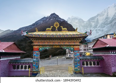 Tengboche Nepal 10252018 Tengboche Monasterys Front Stock Photo ...