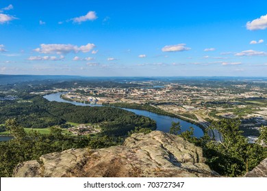 Tennessee River From Atop Lookout Mountain In Chattanooga, TN