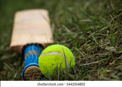 Cricket Bat And Tennis Ball High Res Stock Images Shutterstock