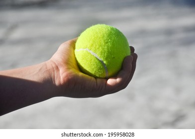Boy Holding Tennis Ball Stock Photos Images Photography Shutterstock