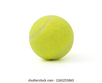 Single Tennis Ball Isolated On White Stock Photo (Edit Now) 189467882