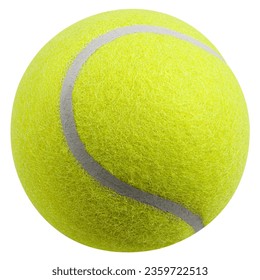 Tennis ball, isolated on white background, clipping path, full depth of field - Powered by Shutterstock