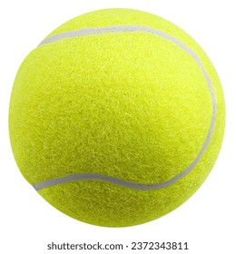 Tennis ball, isolated on white background, clipping path, full depth of field - Powered by Shutterstock