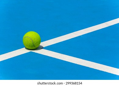 Tennis Ball On Court