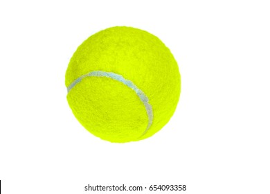 Tennis Ball On White Background