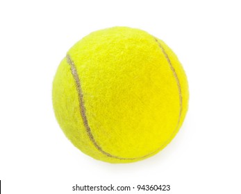 Tennis Ball On White Background