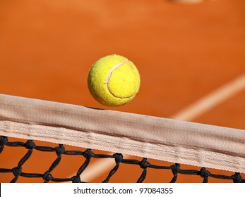 Tennis Ball Over The Net