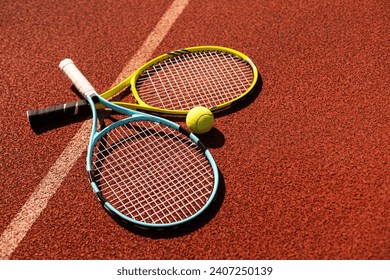 Tennis ball and tennis racket. - Powered by Shutterstock