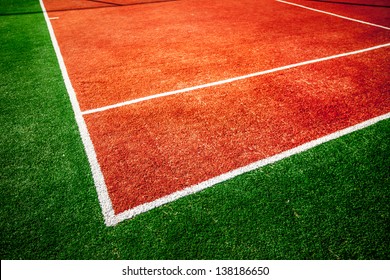 tennis court close-up background