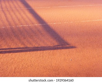 Tennis court floor, barrier reflection - Shutterstock ID 1929364160