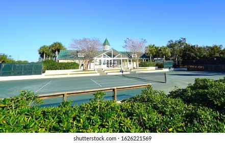  Tennis Court In Florida Resort