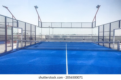 tennis padel court grass turf - Shutterstock ID 2056500071