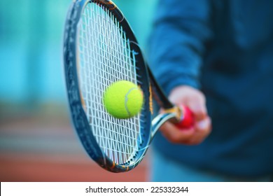 Tennis Racket And Ball