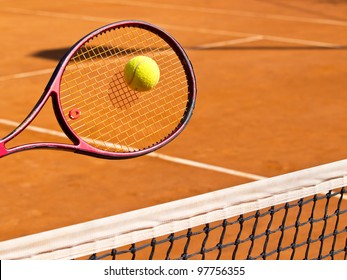 Tennis Racket And The Ball