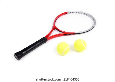 Tennis Racket Isolated On  White Background