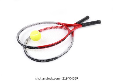 Tennis Racket Isolated On  White Background