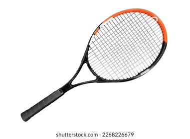 Tennis racket isolated on a white background. 