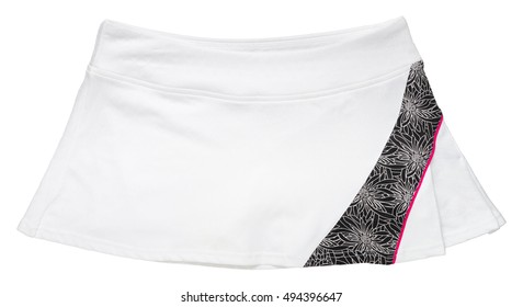 Tennis Skirt On White