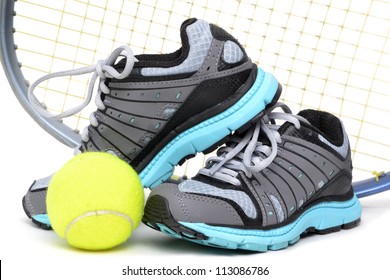 tennis sports equipment white background - Powered by Shutterstock