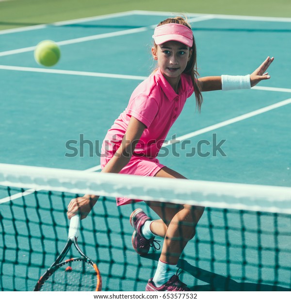 Tennnis Girl On Training Stock Photo 653577532 | Shutterstock