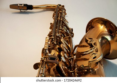 Tenor Sax isolated on white background - Shutterstock ID 1720424692