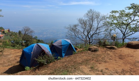 Tent accommodation on the mountain