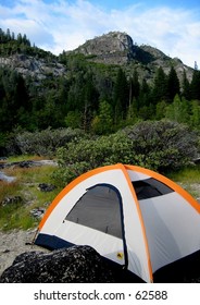 Tent Camping In Hetch Hetchy, Yosemite National Park