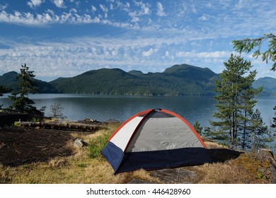 Tent Overlooking Gambier Island