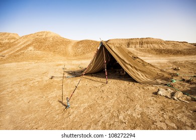 Tent In The Sahara Desert, Tunisia.